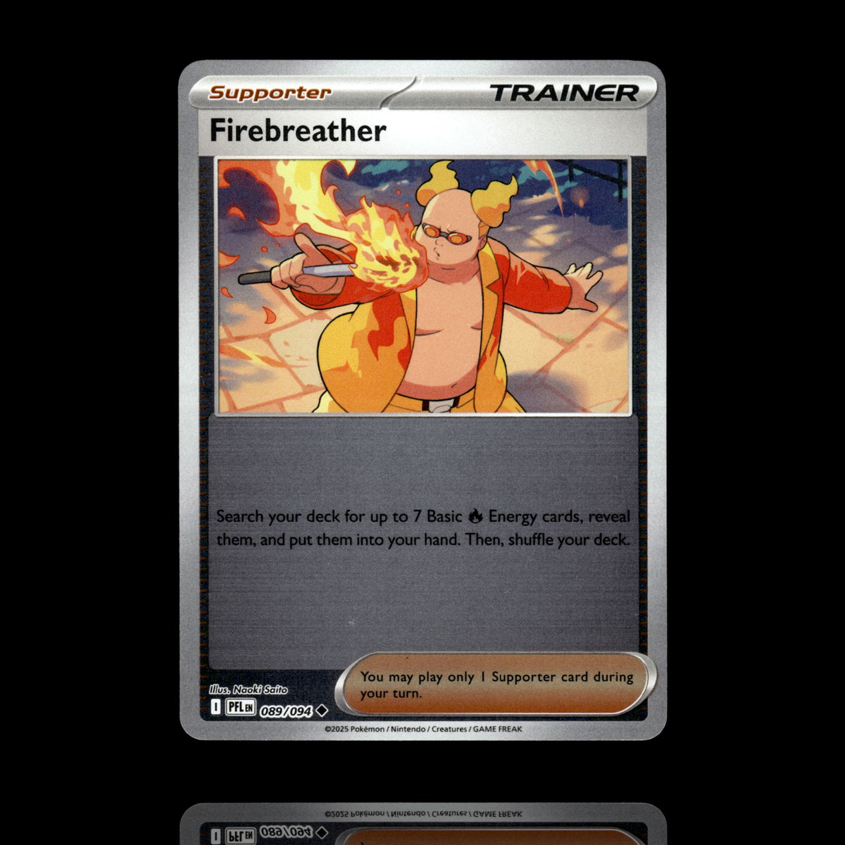 ▸ Firebreather | ME02: Phantasmal Flames | Reverse Holo | 089/094 | NM