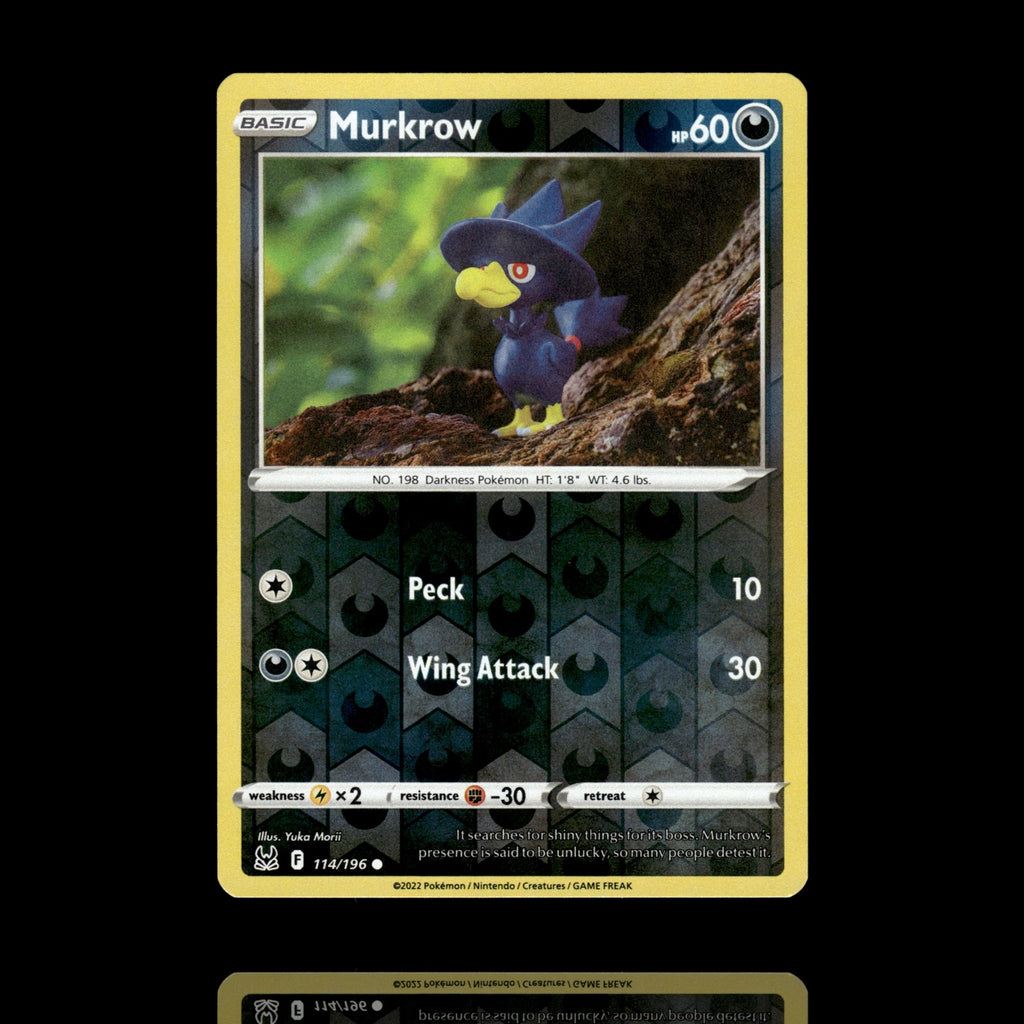 ▸ Murkrow | SWSH11: Lost Origin | Reverse Holo | 114/196 | NM
