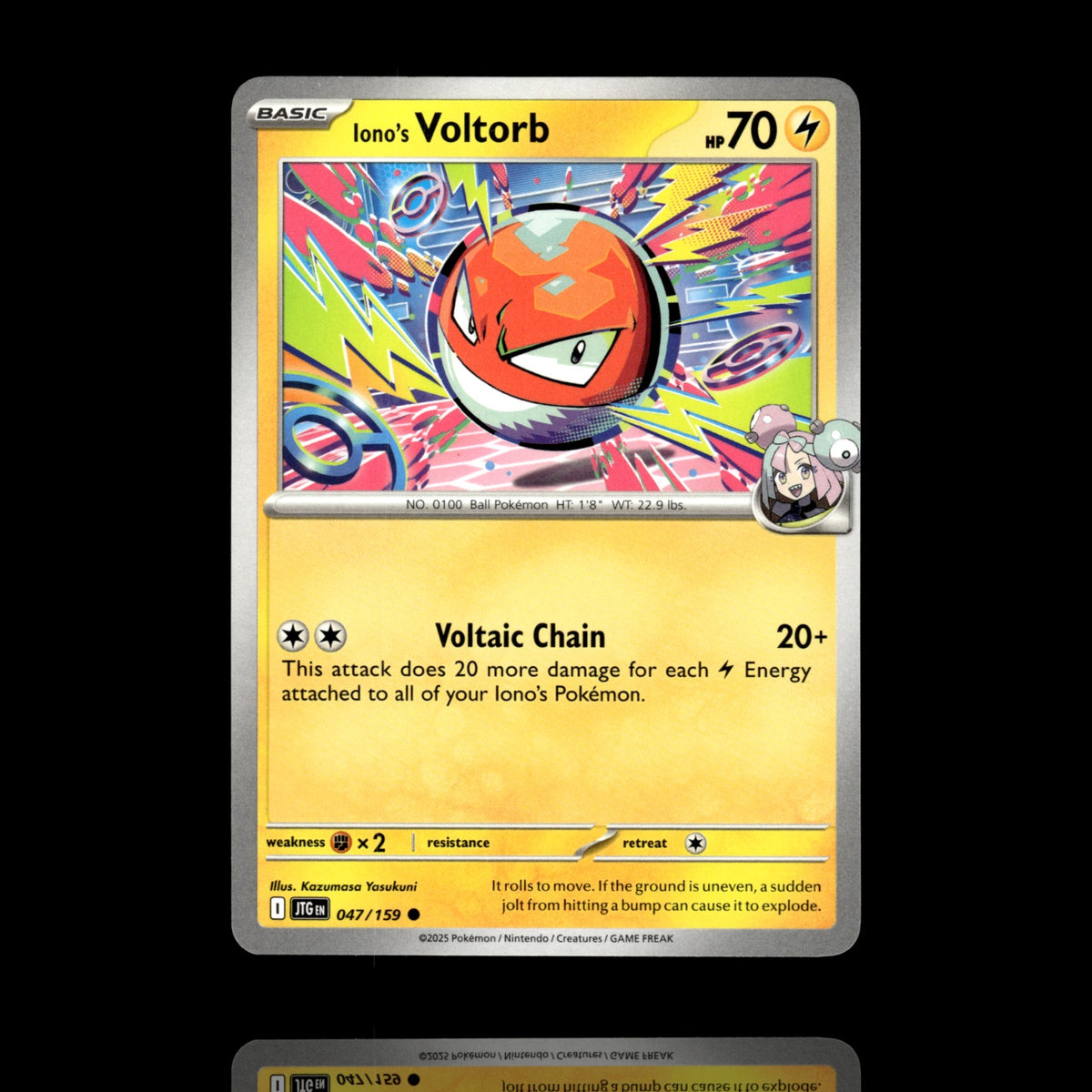 ▸ Iono's Voltorb | SV09: Journey Together | Common | 047/159 | NM