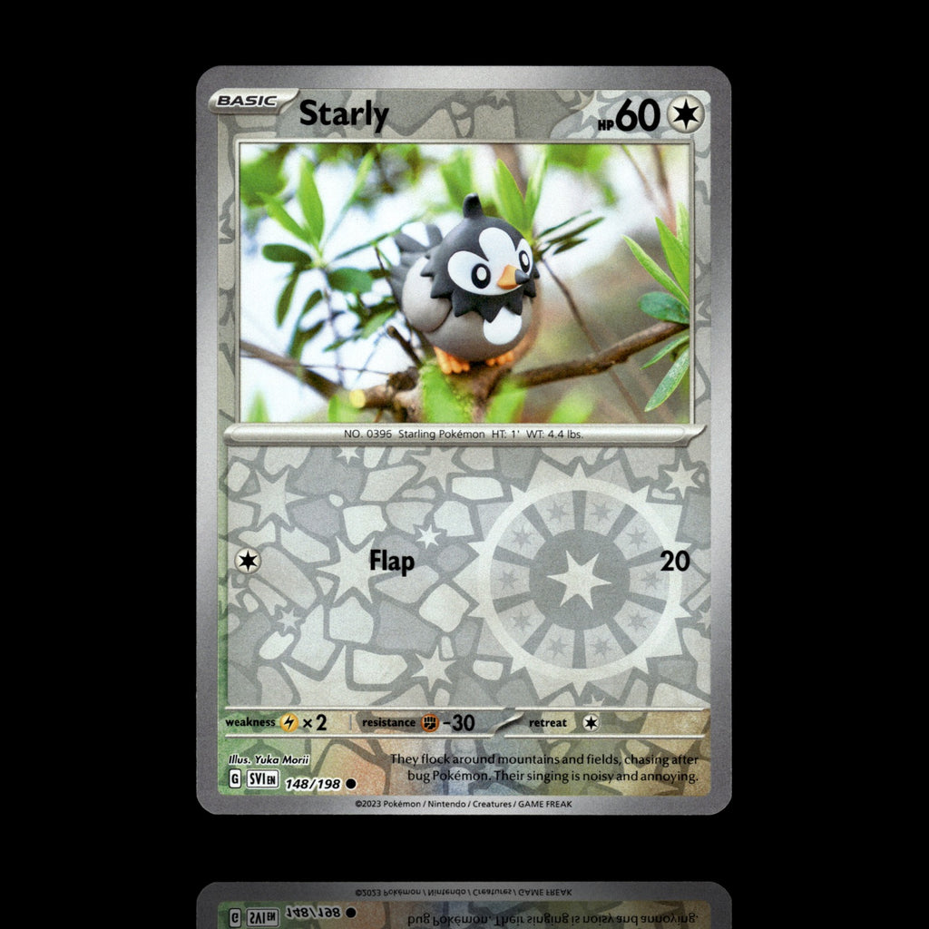 ▸ Starly | SV01: Scarlet & Violet Base Set | Reverse Holo | 148/198 | NM