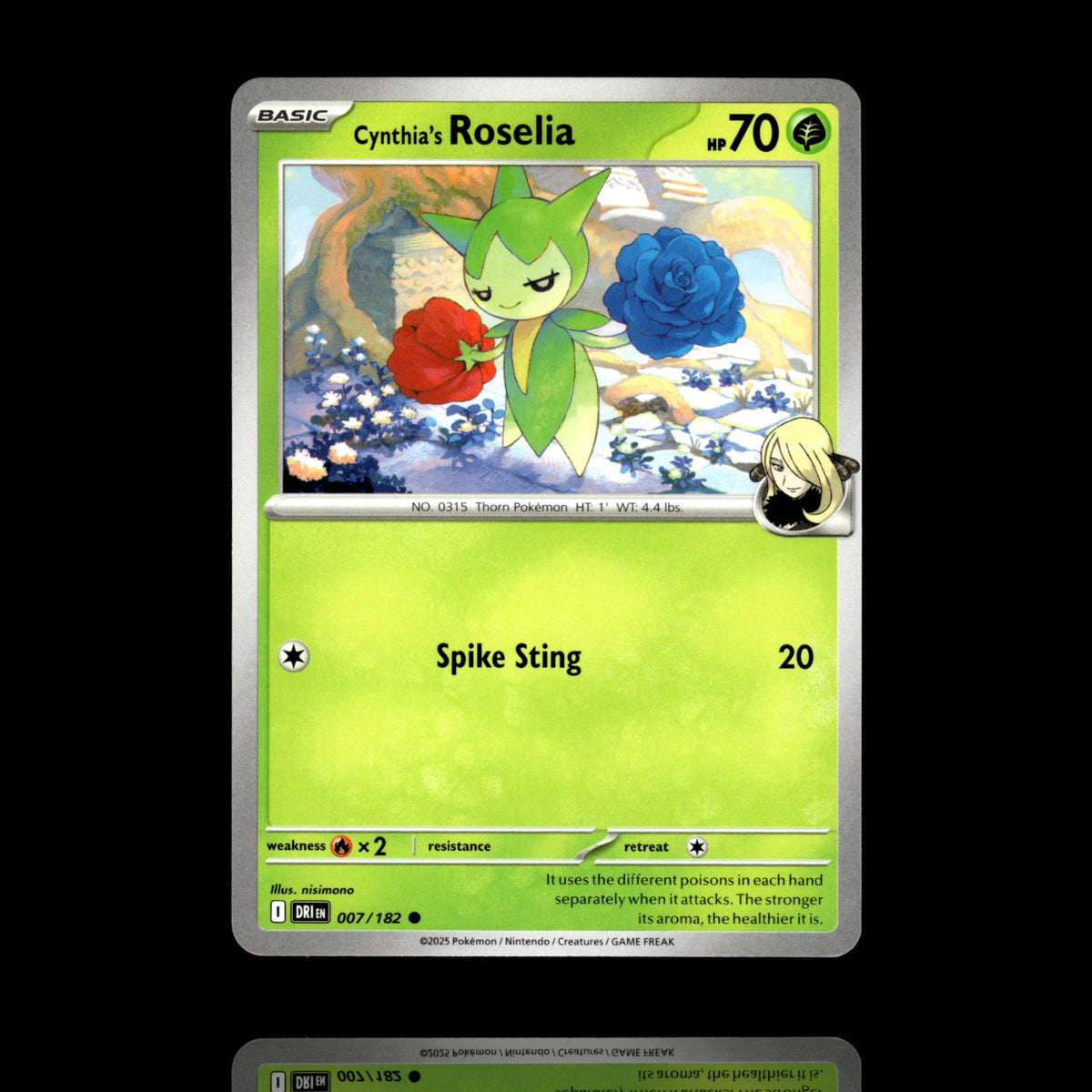 ▸ Cynthia's Roselia | SV10: Destined Rivals | Common | 007/182 | NM