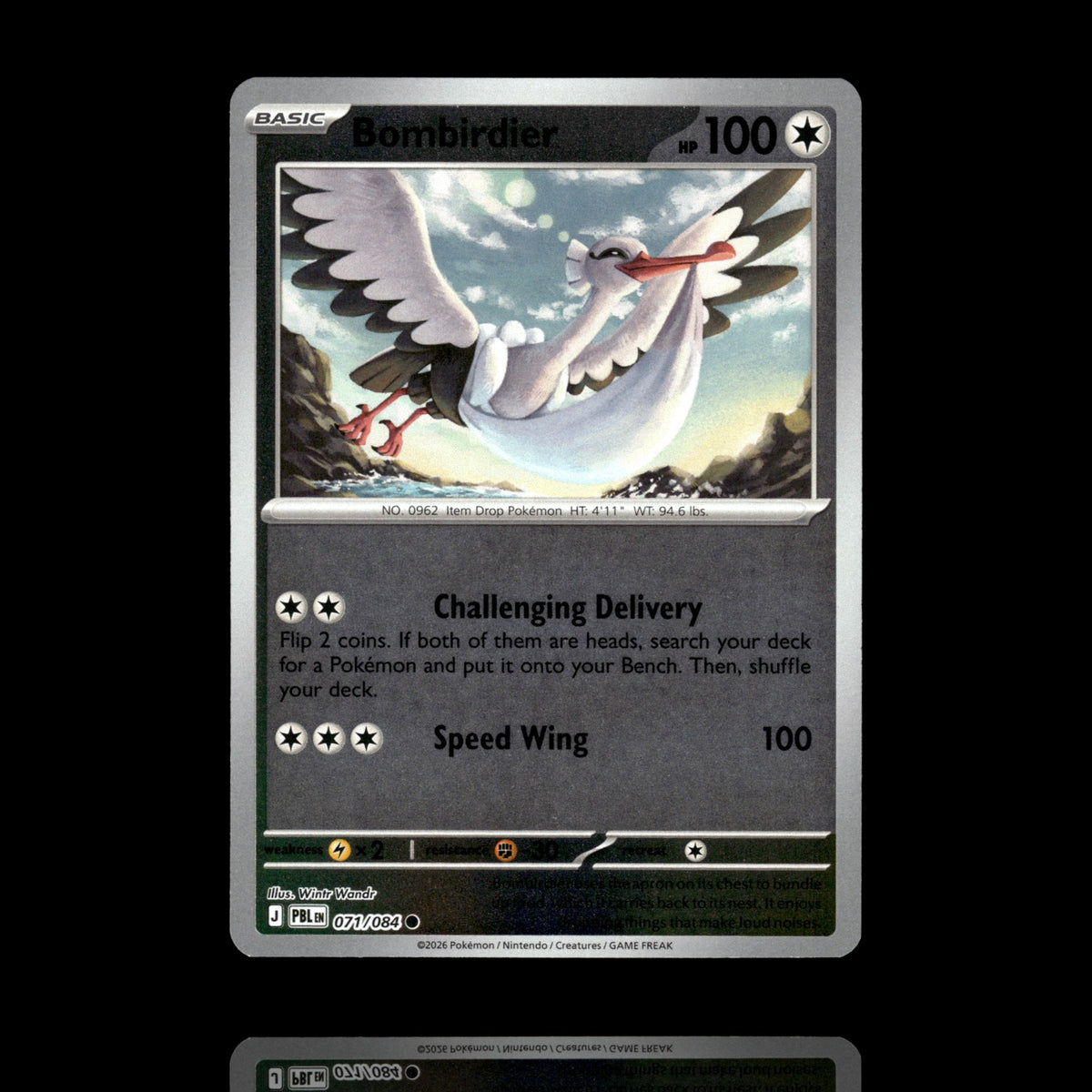 ▸ Bombirdier | ME05: Pitch Black | Reverse Holo | 071/084 | NM