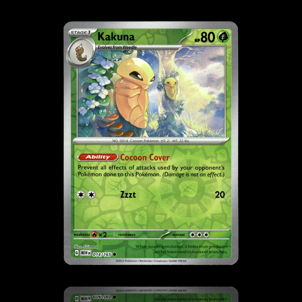 ▸ Kakuna | SV: Scarlet & Violet 151 | Reverse Holo | 014/165 | NM