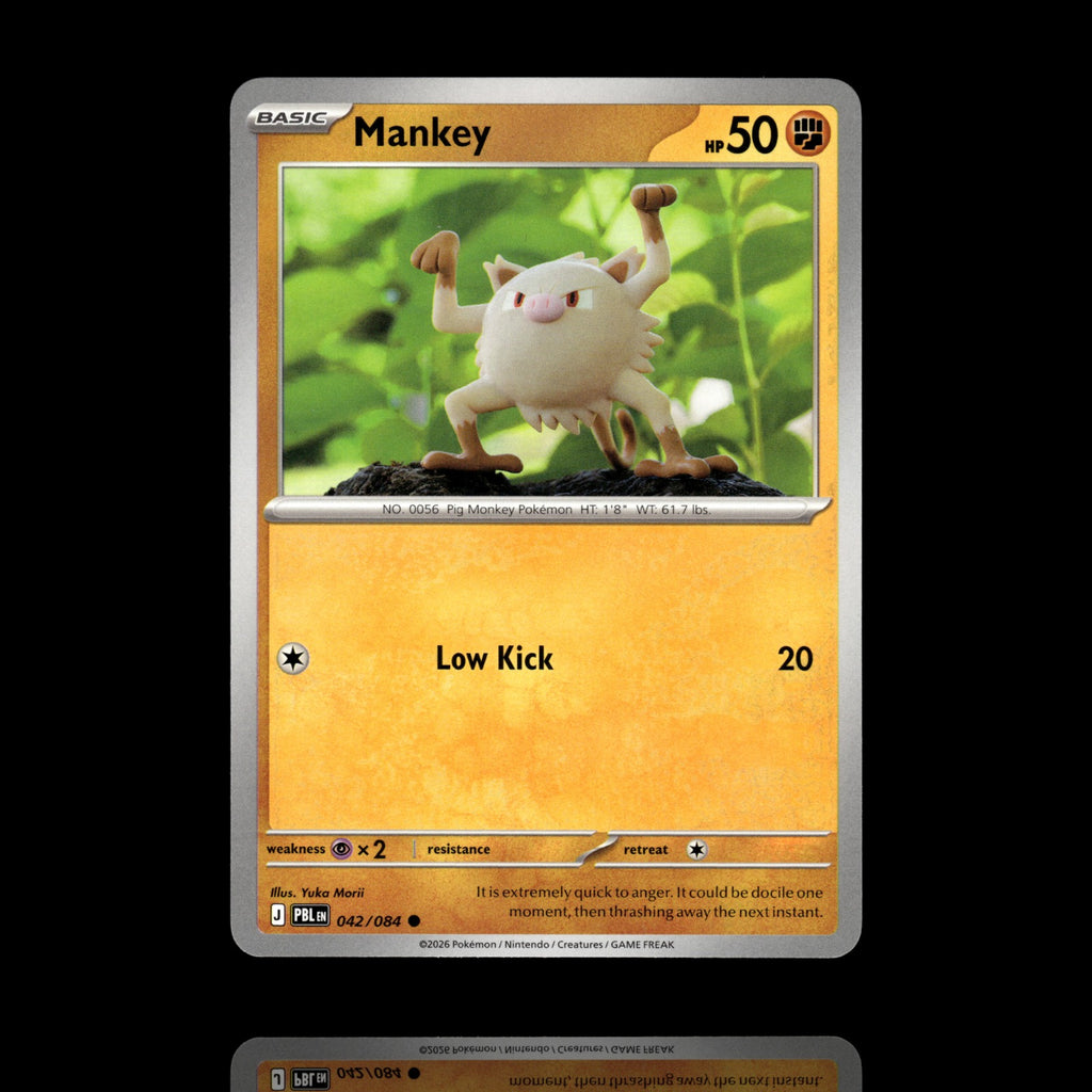 ▸ Mankey | ME05: Pitch Black | Common | 042/084 | NM