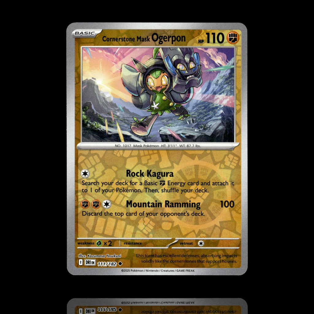 ▸ Cornerstone Mask Ogerpon | SV10: Destined Rivals | Reverse Holo | 111/182 | NM