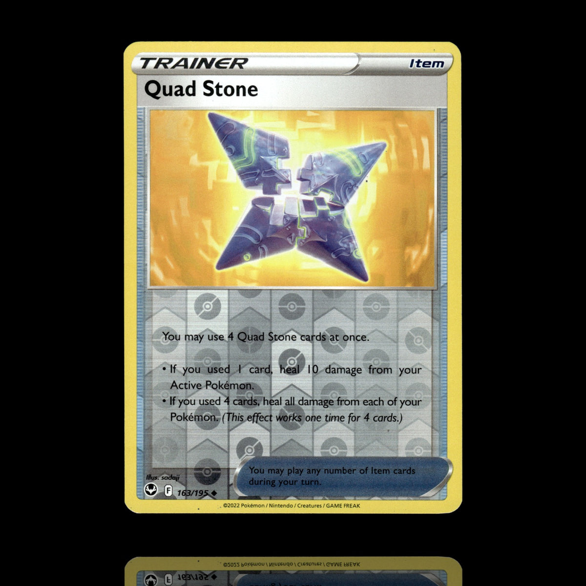 ▸ Quad Stone | SWSH12: Silver Tempest | Reverse Holo | 163/195 | NM