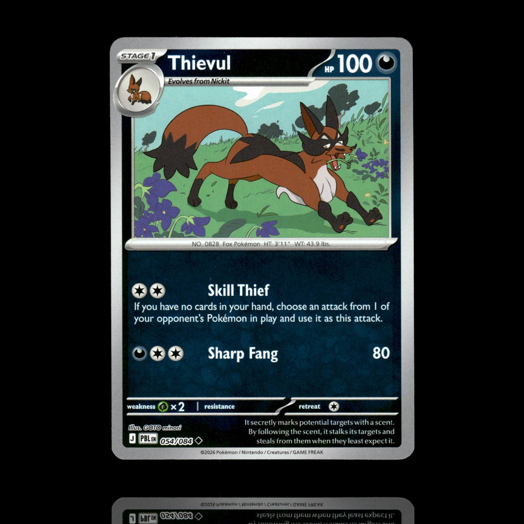▸ Thievul | ME05: Pitch Black | Reverse Holo | 054/084 | NM