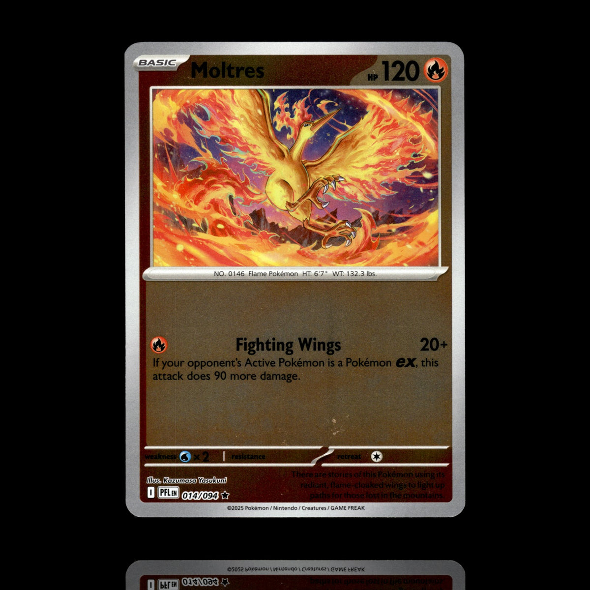 ▸ Moltres | ME02: Phantasmal Flames | Reverse Holo | 014/094 | NM