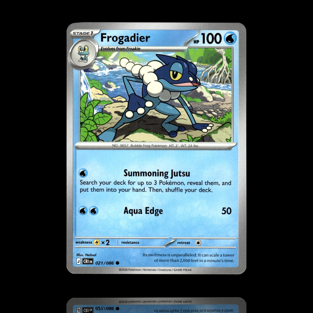 ▸ Frogadier | ME04: Chaos Rising | Common | 021/086 | NM