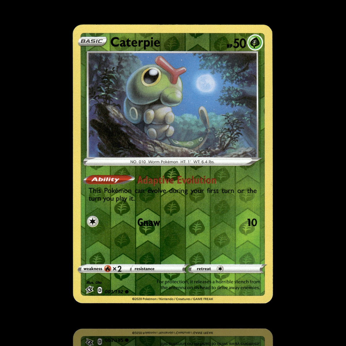 ▸ Caterpie | SWSH02: Rebel Clash | Reverse Holo | 001/192 | NM