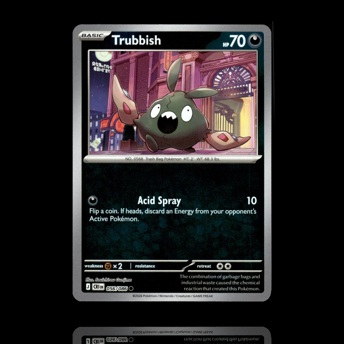 ▸ Trubbish | ME04: Chaos Rising | Reverse Holo | 056/086 | NM