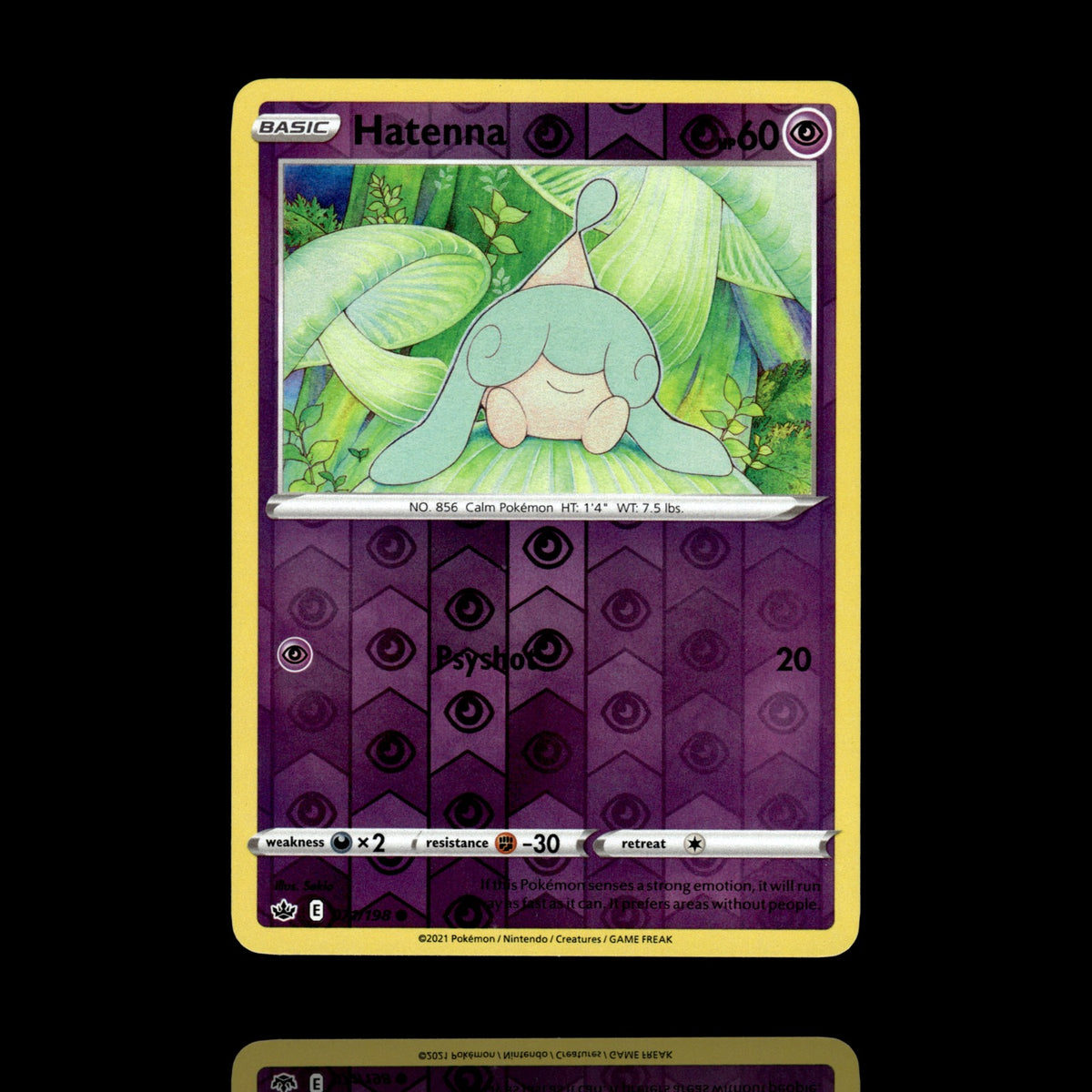 ▸ Hatenna | SWSH06 Chilling Reign | Reverse Holo | 071/198 | NM