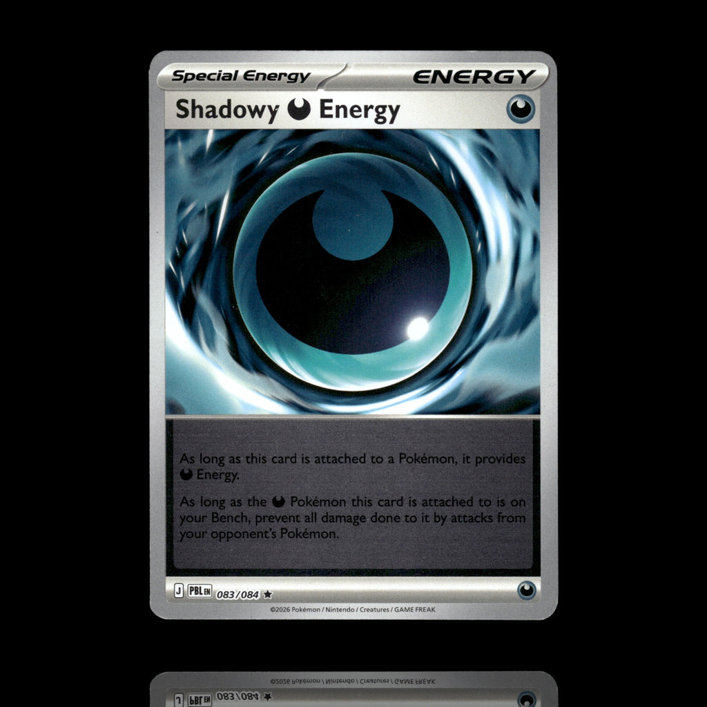 ▸ Shadowy Darkness Energy | ME05: Pitch Black | Reverse Holo | 083/084 | NM