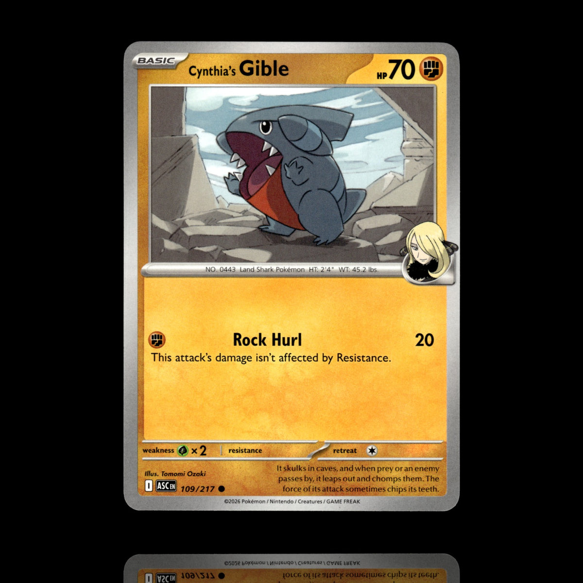 ▸ Cynthia's Gible | ME: Ascended Heroes | Common | 109/217 | NM