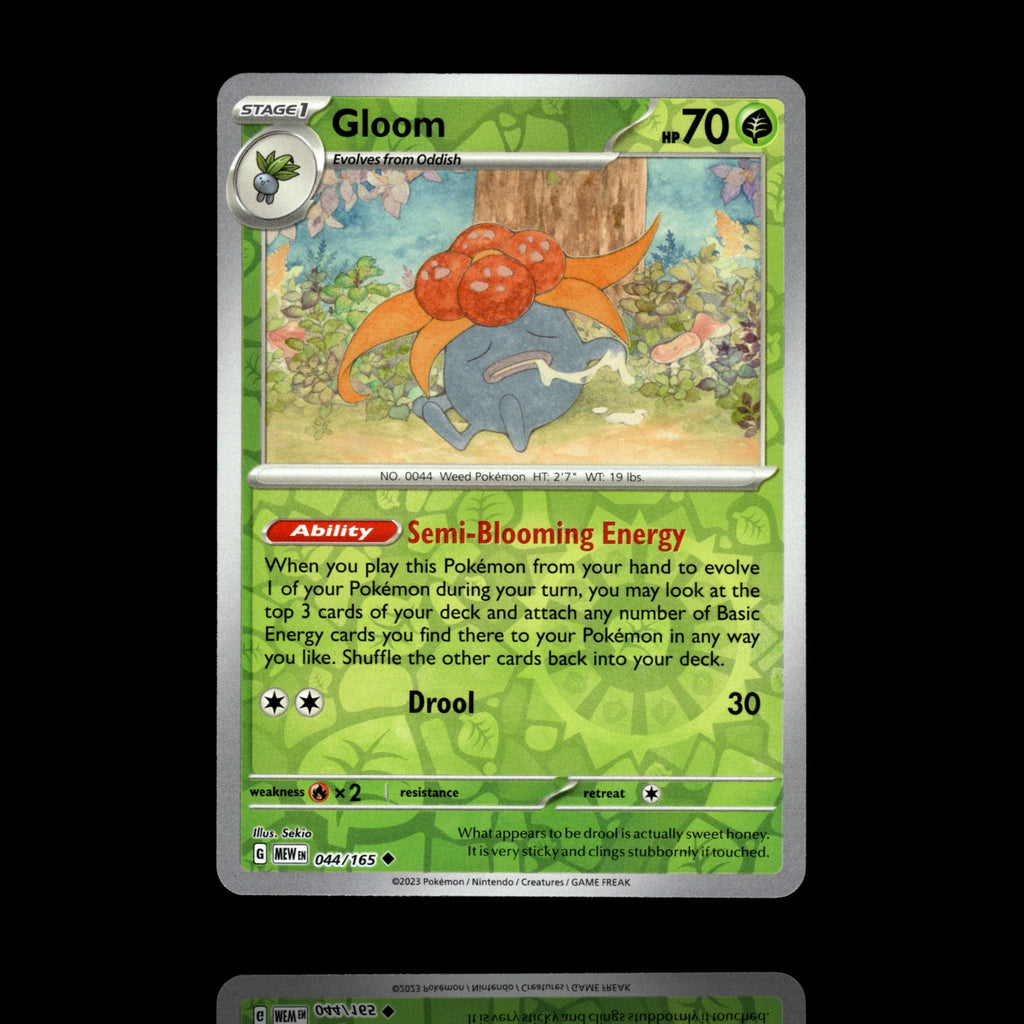 ▸ Gloom | SV: Scarlet & Violet 151 | Reverse Holo | 044/165 | NM