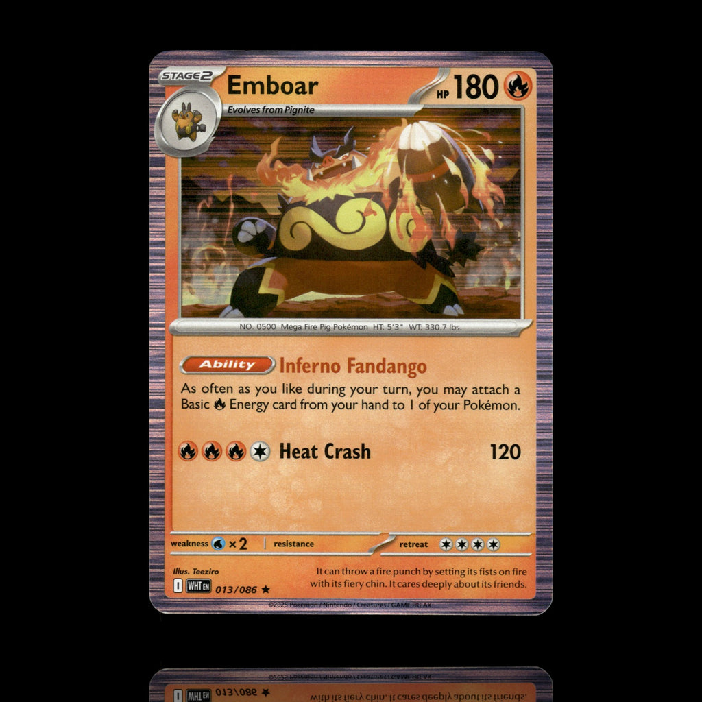 ▸ Emboar | SV: White Flare | Rare | 013/086 | NM