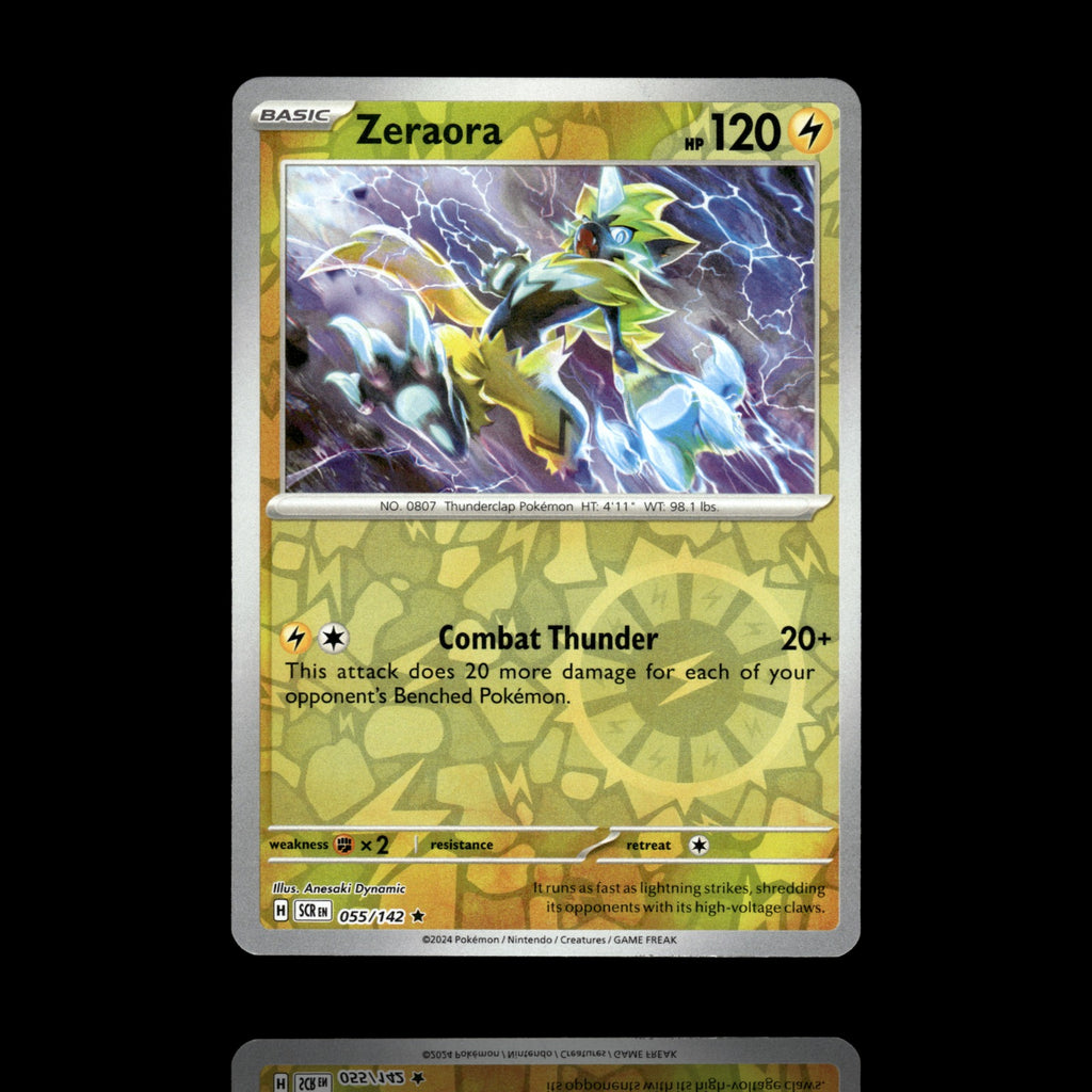 ▸ Zeraora | SV07: Stellar Crown | Reverse Holo | 055/142 | NM
