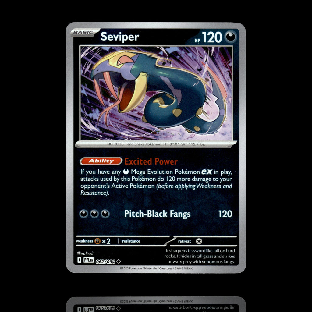 ▸ Seviper | ME02: Phantasmal Flames | Reverse Holo | 062/094 | NM