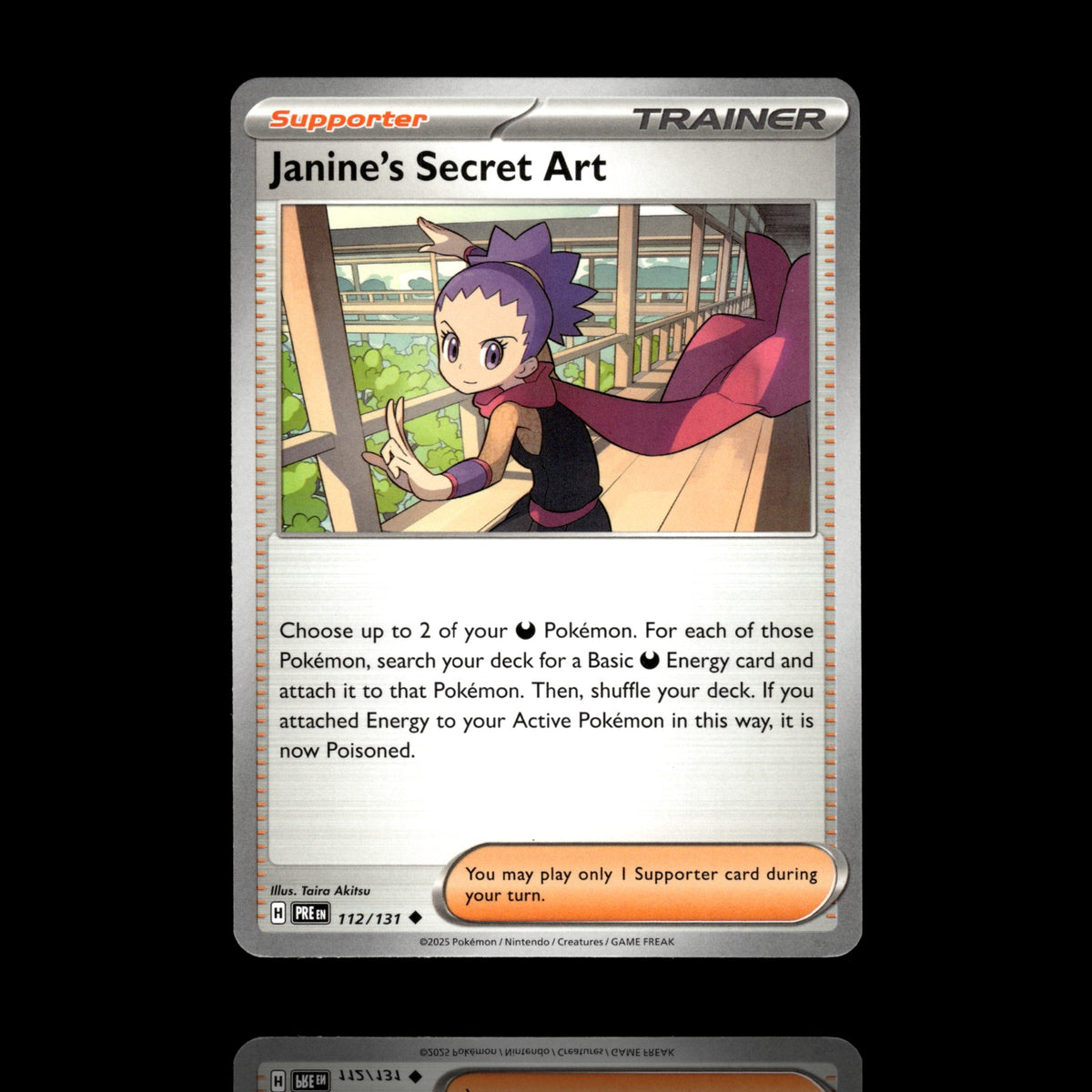 ▸ Janine's Secret Art | SV: Prismatic Evolutions | Uncommon | 112/131 | NM