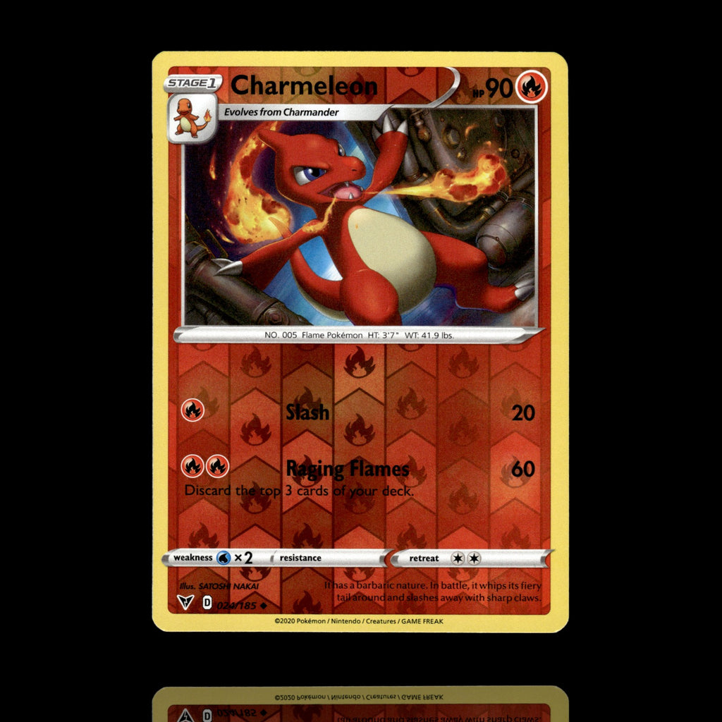 ▸ Charmeleon | SWSH04: Vivid Voltage | Reverse Holo | 024/185 | NM