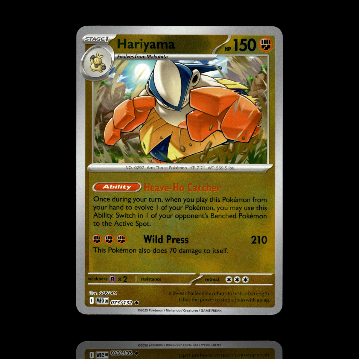 ▸ Hariyama | ME01: Mega Evolution | Reverse Holo | 073/132 | NM