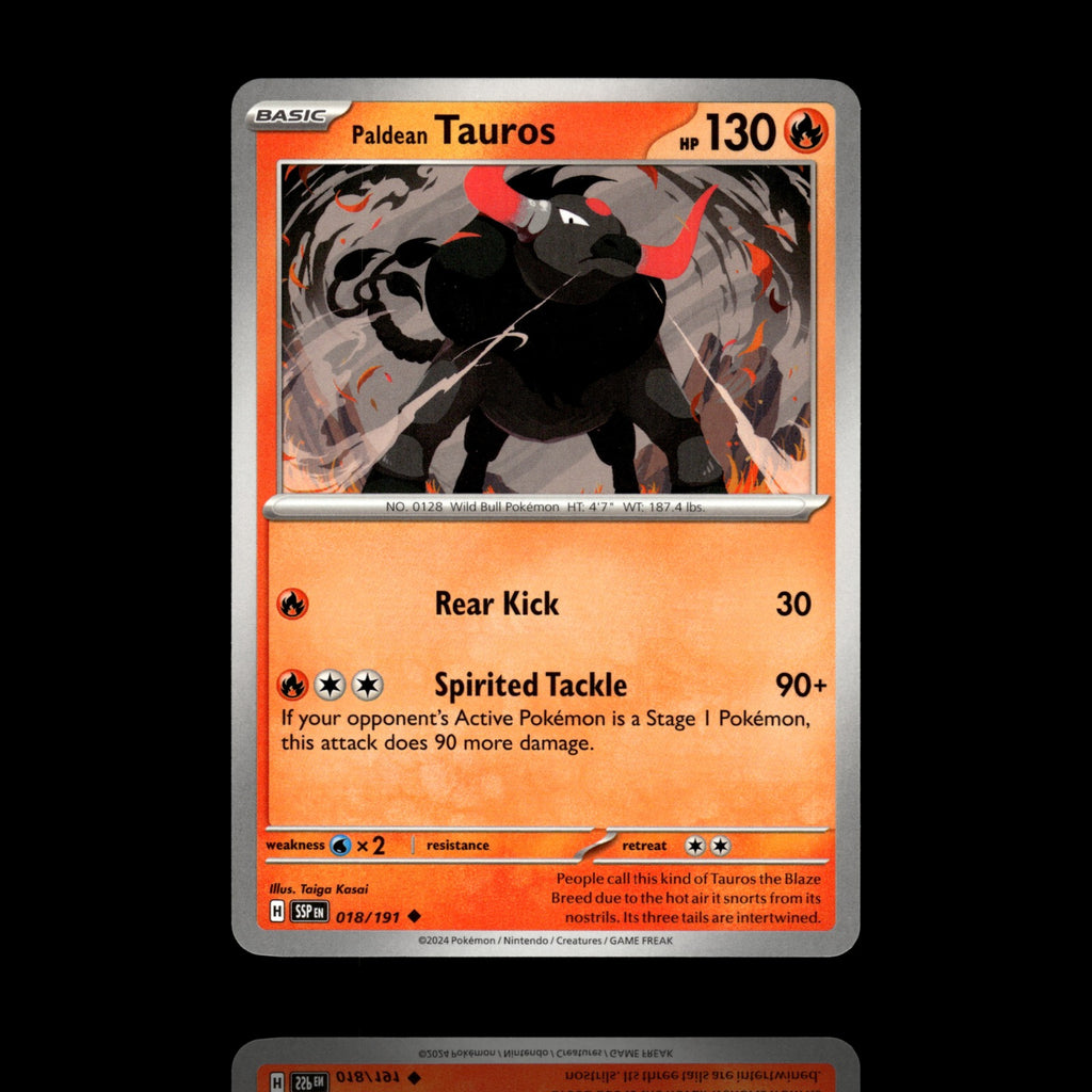 ▸ Paldean Tauros | SV08: Surging Sparks | Uncommon | 018/191 | NM