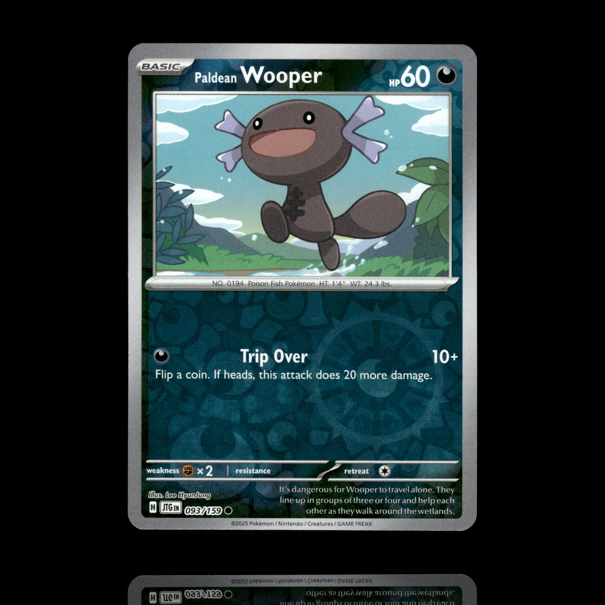 ▸ Paldean Wooper | SV09: Journey Together | Reverse Holo | 093/159 | NM