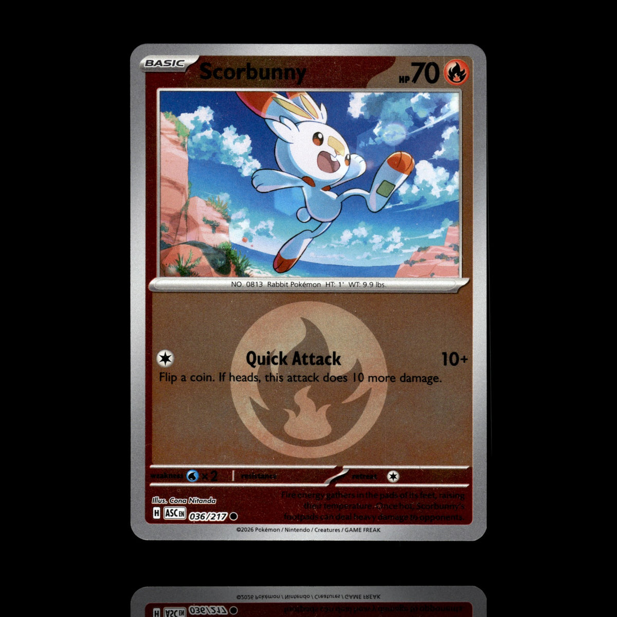 ▸ Scorbunny | ME: Ascended Heroes | Energy Reverse Holo | 036/217 | NM