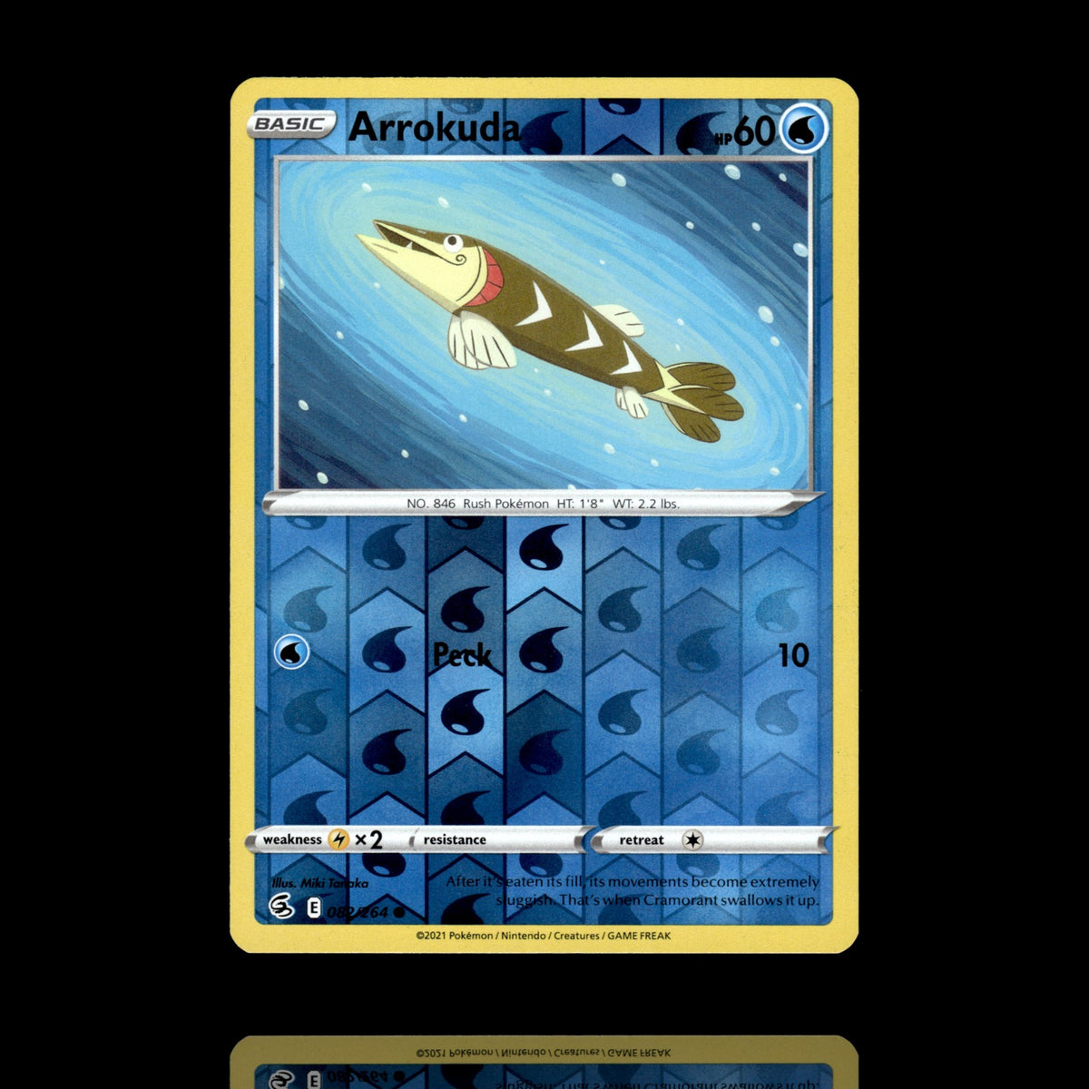 ▸ Arrokuda | SWSH08 Fusion Strike | Reverse Holo | 082/264 | NM