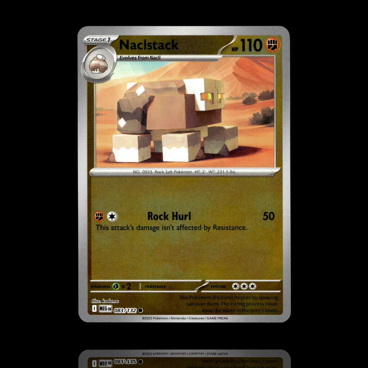 ▸ Naclstack | ME01: Mega Evolution | Reverse Holo | 083/132 | NM
