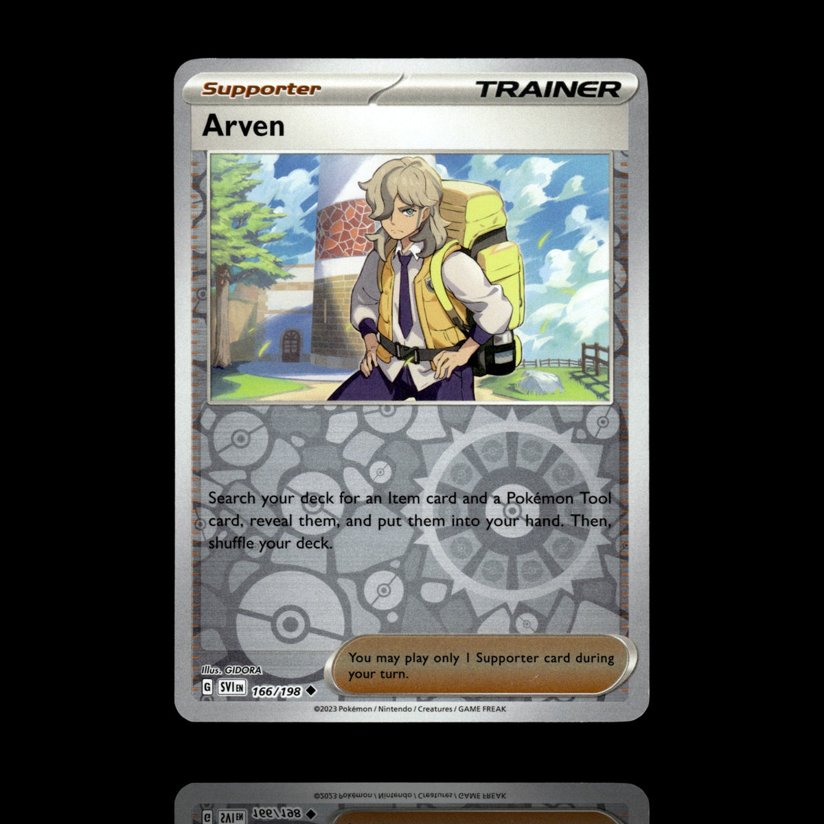▸ Arven | SV01: Scarlet & Violet Base Set | Reverse Holo | 166/198 | NM