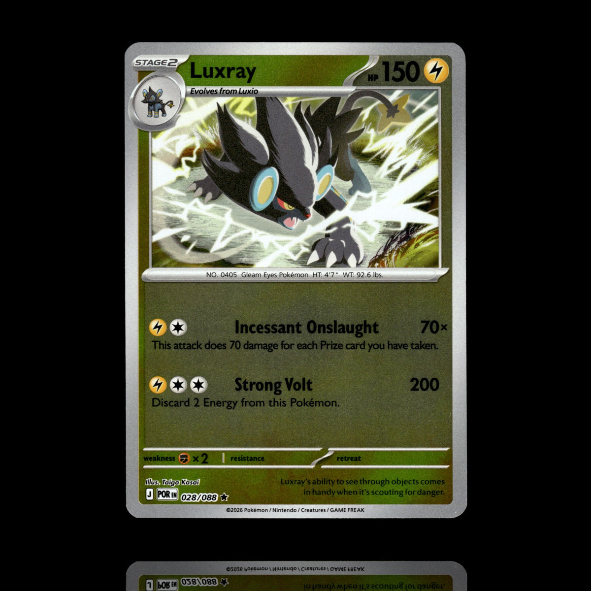 ▸ Luxray | ME03: Perfect Order | Reverse Holo | 028/088 | NM