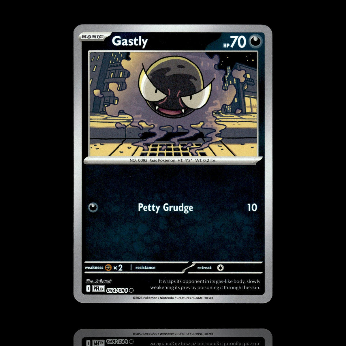 ▸ Gastly | ME02: Phantasmal Flames | Reverse Holo | 054/094 | NM