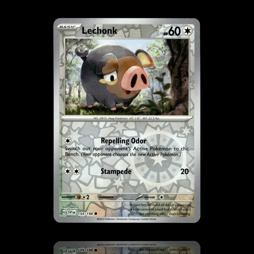 ▸ Lechonk | SV01: Scarlet & Violet Base Set | Reverse Holo | 154/198 | NM