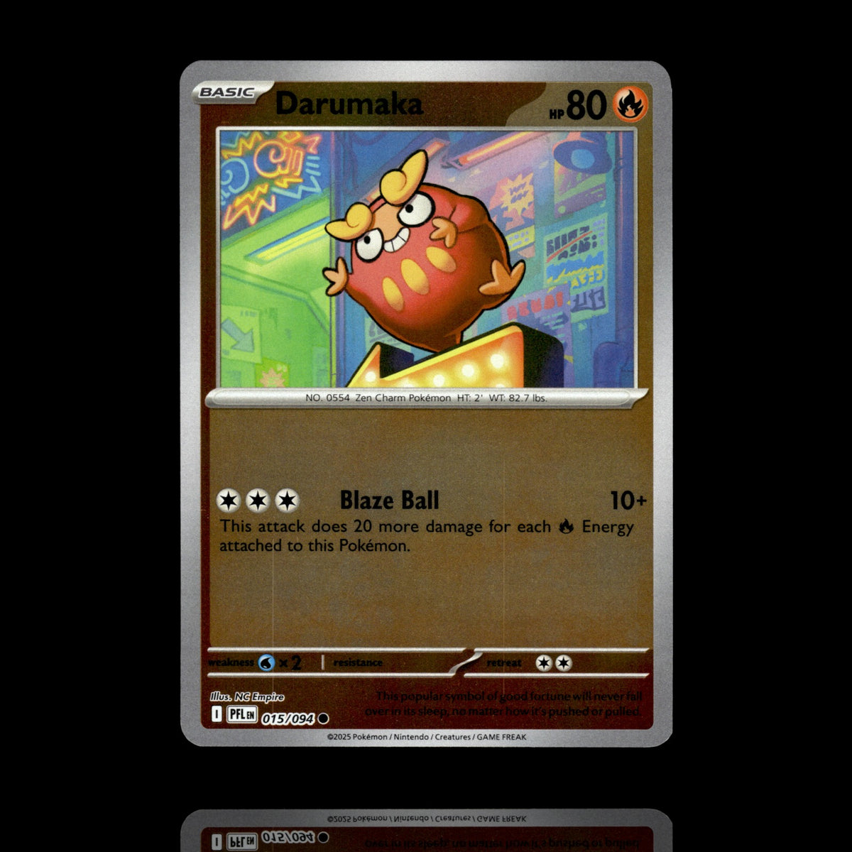 ▸ Darumaka | ME02: Phantasmal Flames | Reverse Holo | 015/094 | NM
