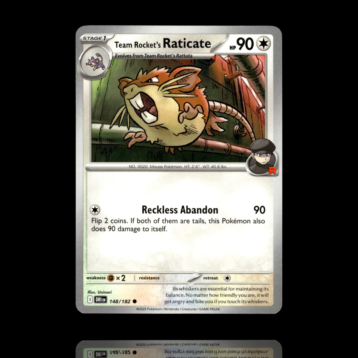 ▸ Team Rocket's Raticate | SV10: Destined Rivals | Common | 148/182 | NM