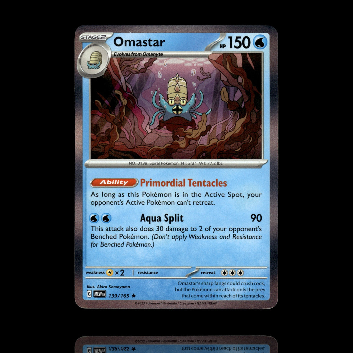 ▸ Omastar | SV: Scarlet & Violet 151 | Rare | 139/165 | NM