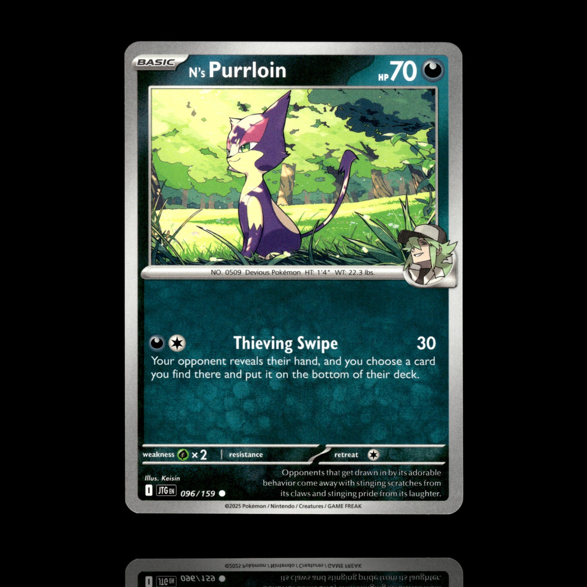 ▸ N's Purrloin | SV09: Journey Together | Common | 096/159 | NM