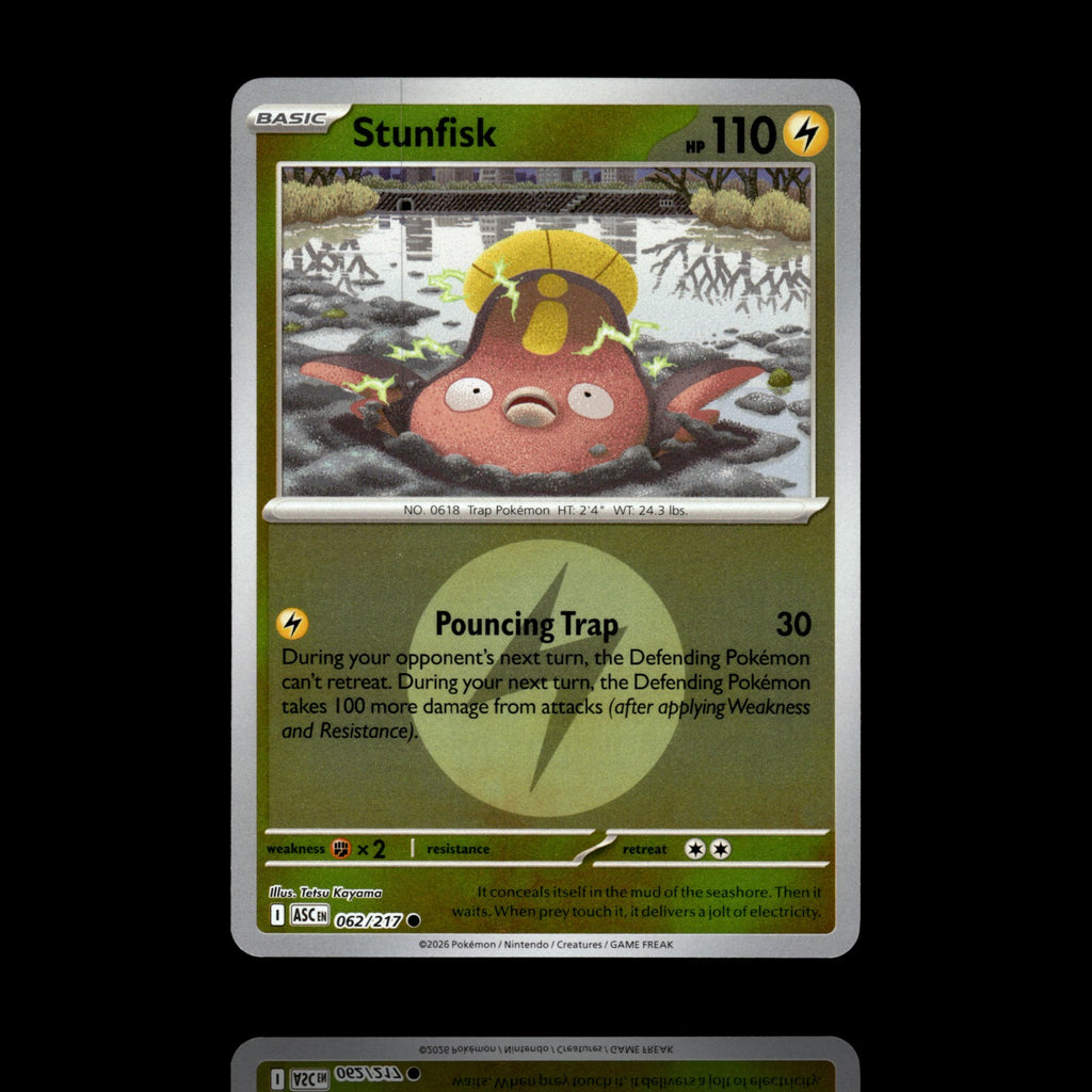 ▸ Stunfisk | ME: Ascended Heroes | Energy Reverse Holo | 062/217 | NM
