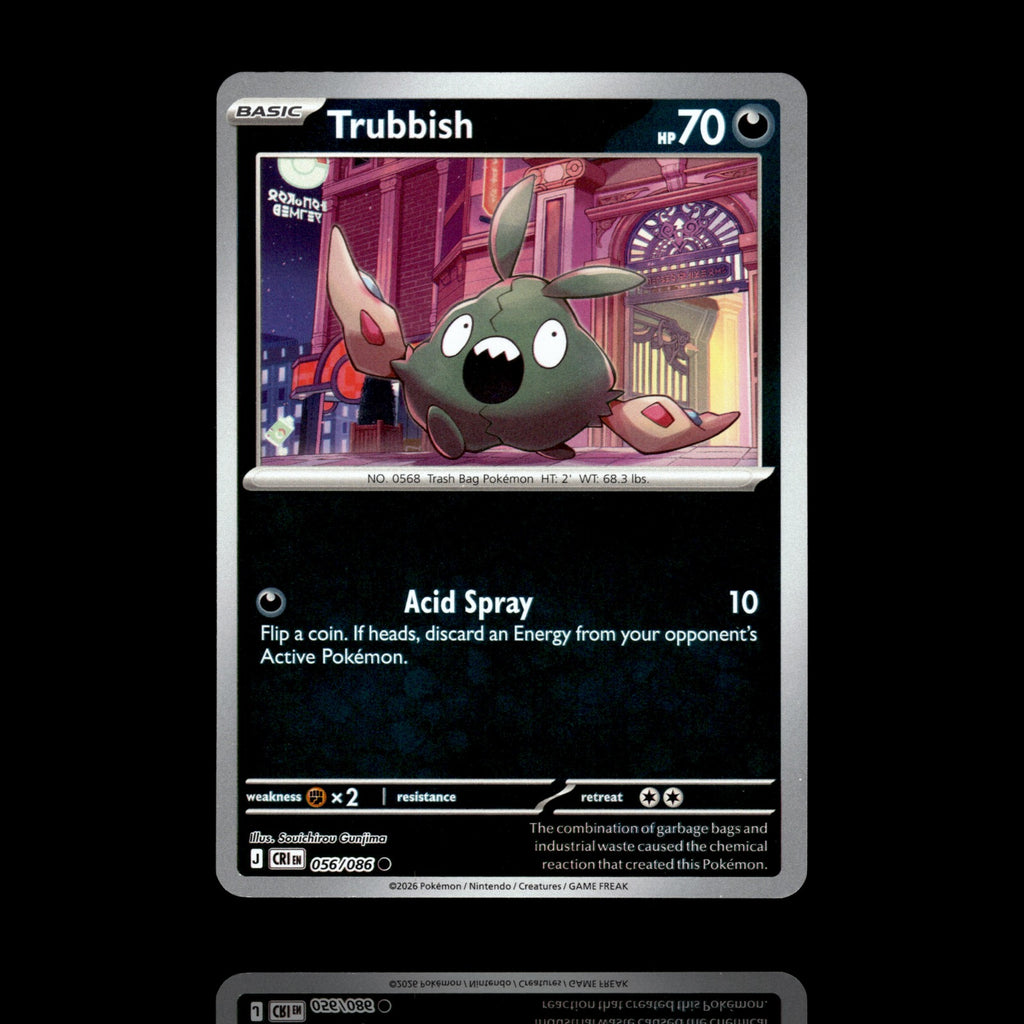 ▸ Trubbish | ME04: Chaos Rising | Reverse Holo | 056/086 | NM