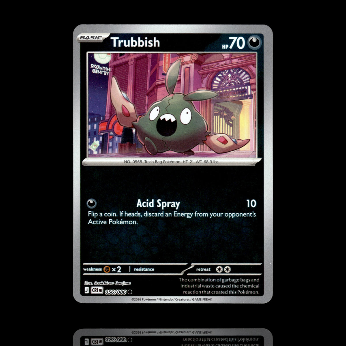 ▸ Trubbish | ME04: Chaos Rising | Reverse Holo | 056/086 | NM