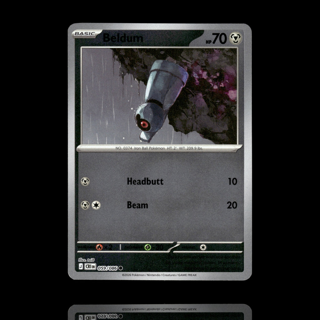 ▸ Beldum | ME04: Chaos Rising | Reverse Holo | 059/086 | NM