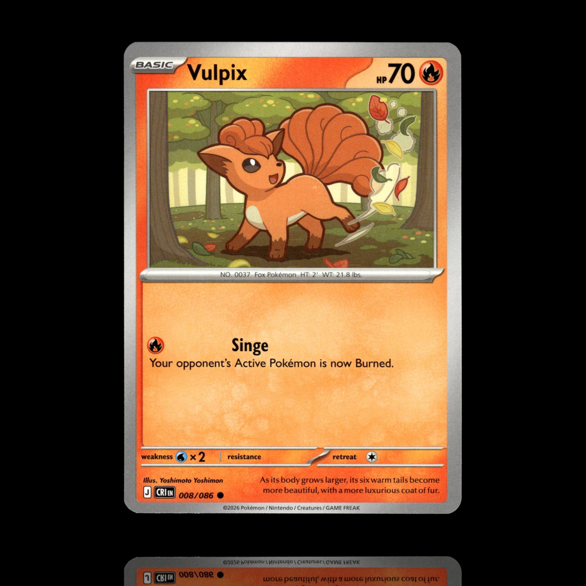 ▸ Vulpix | ME04: Chaos Rising | Common | 008/086 | NM