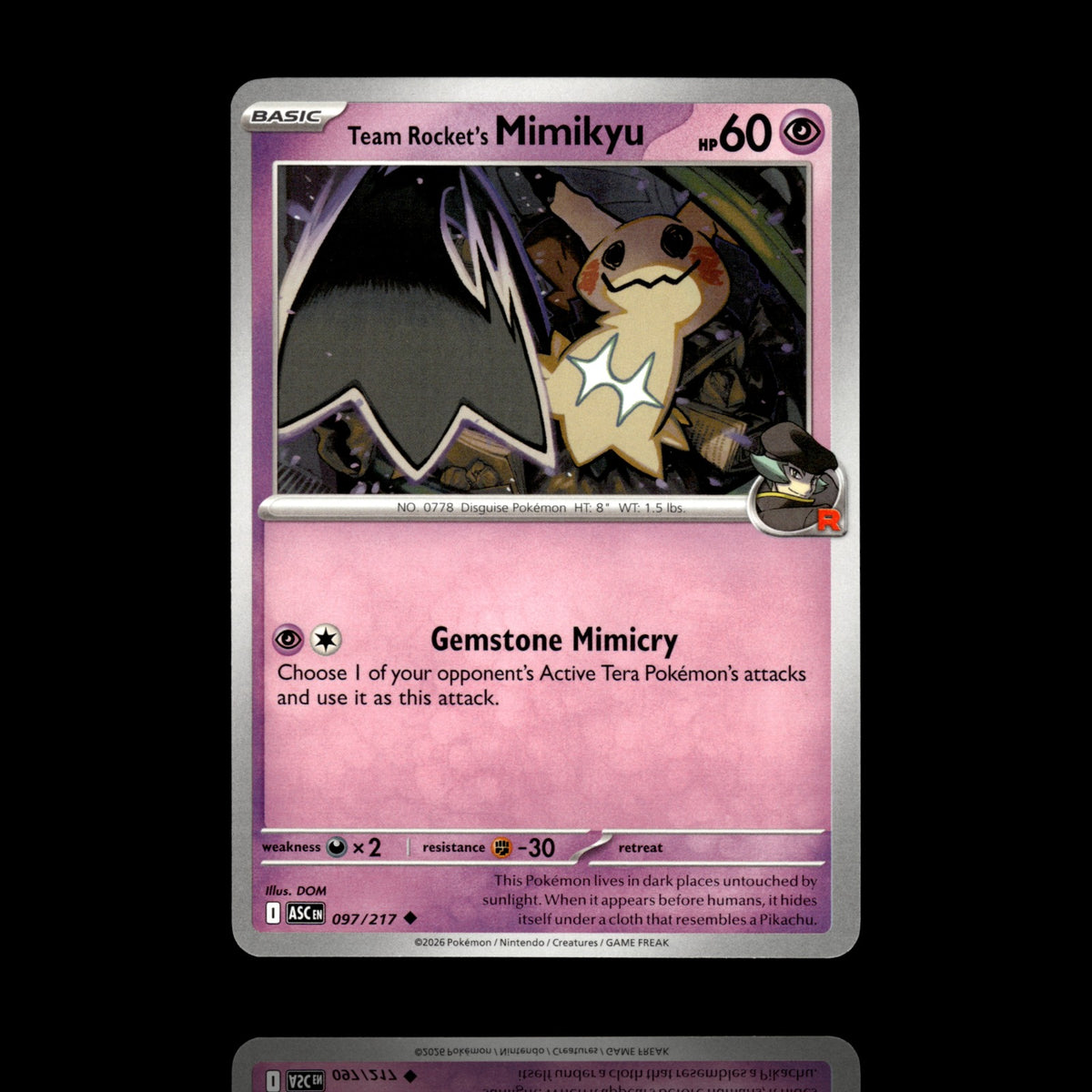 ▸ Team Rocket's Mimikyu | ME: Ascended Heroes | Uncommon | 097/217 | NM