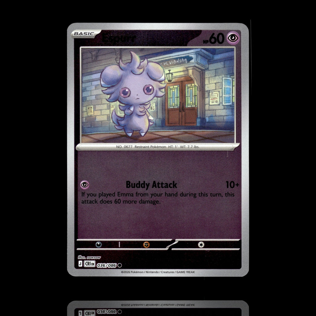 ▸ Espurr | ME04: Chaos Rising | Reverse Holo | 036/086 | NM