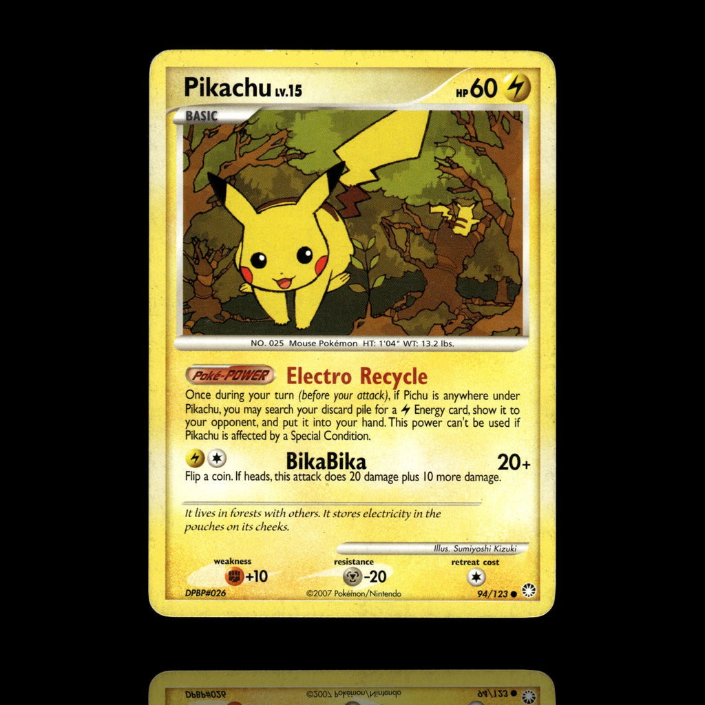 ▸ Pikachu | Mysterious Treasures | Common | 94/123 | HP