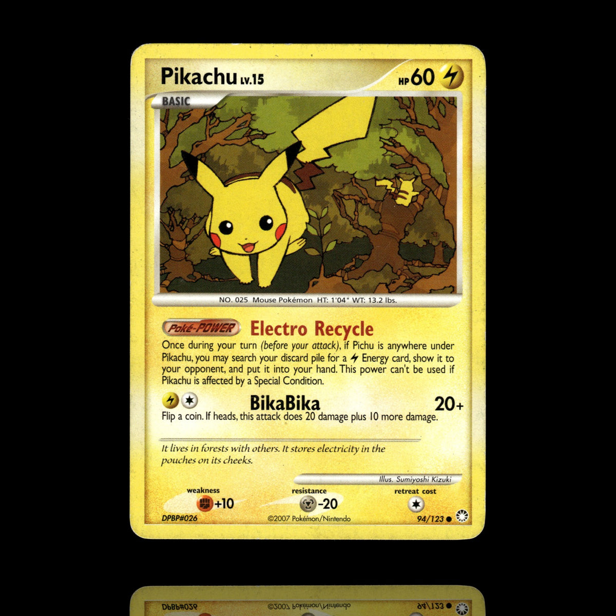▸ Pikachu | Mysterious Treasures | Common | 94/123 | HP