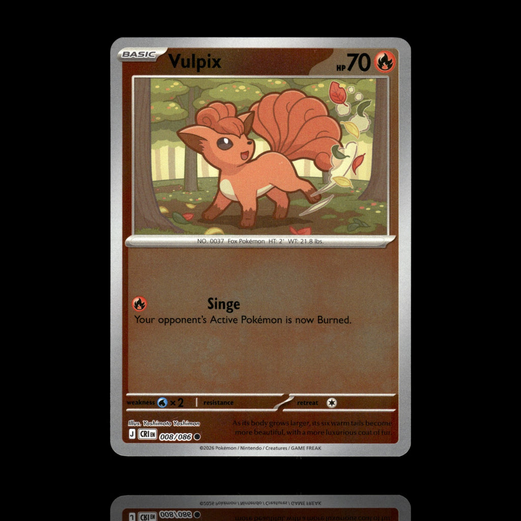 ▸ Vulpix | ME04: Chaos Rising | Reverse Holo | 008/086 | NM