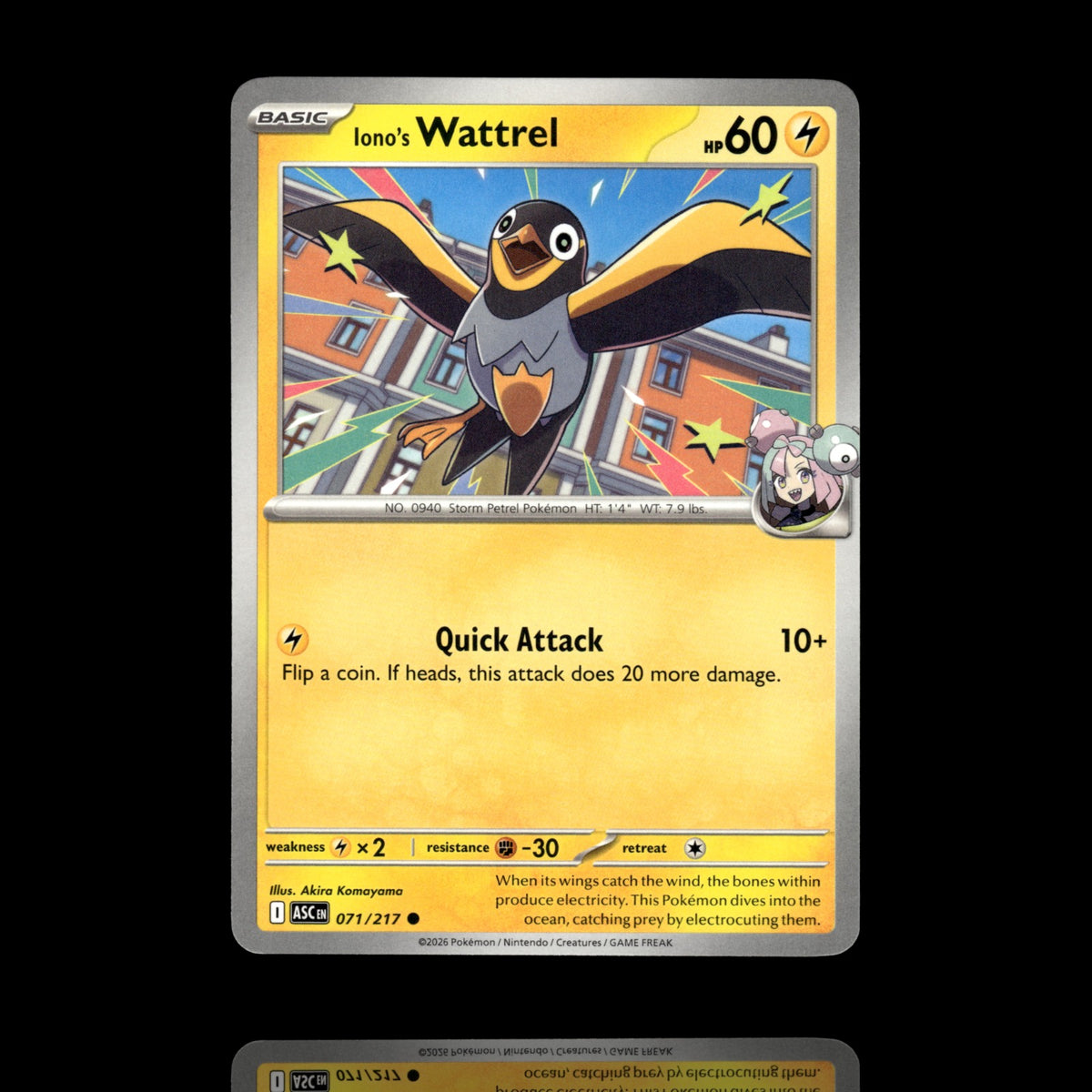 ▸ Iono's Wattrel | ME: Ascended Heroes | Common | 071/217 | NM