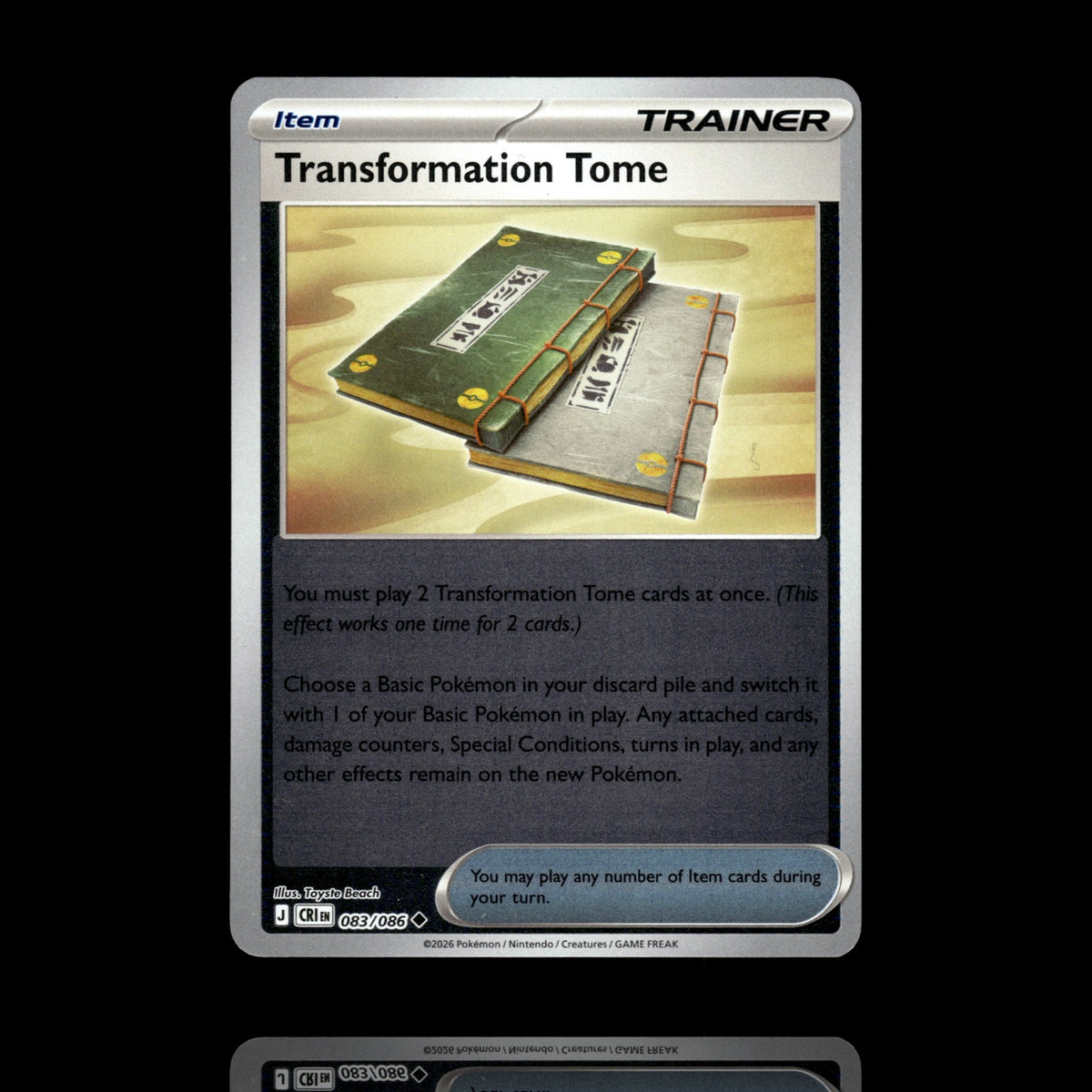 ▸ Transformation Tome | ME04 Chaos Rising | Reverse Holo | 083/086 | NM